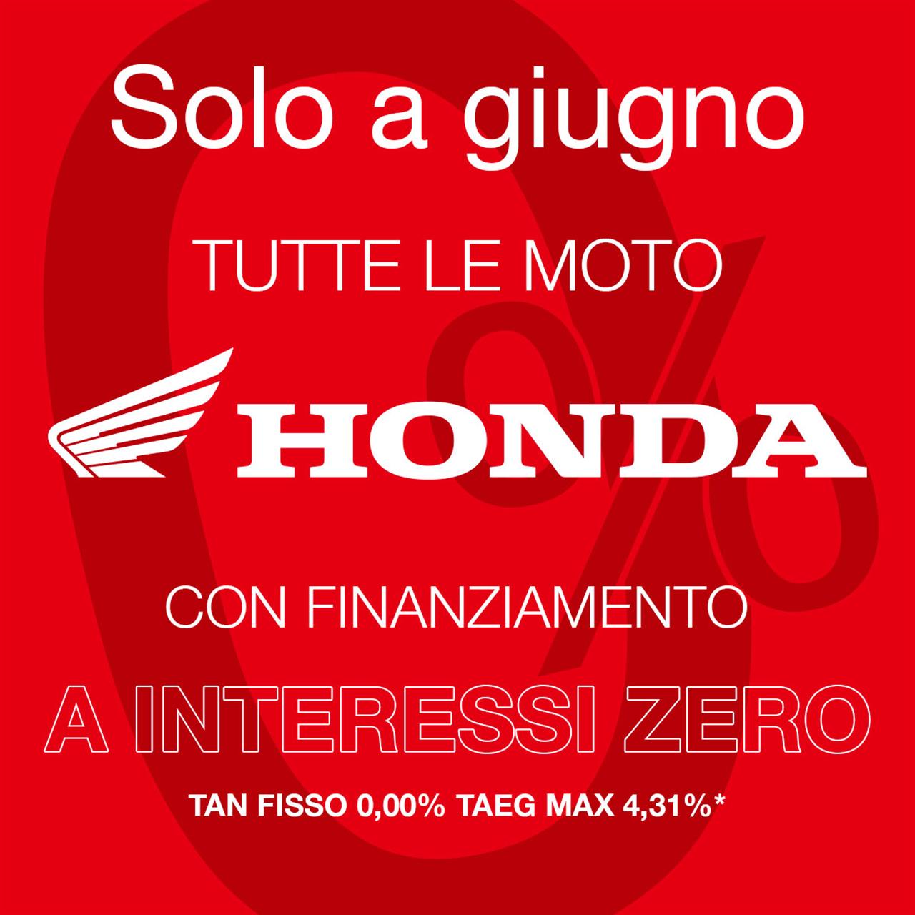 a Giugno tutte le moto Honda...